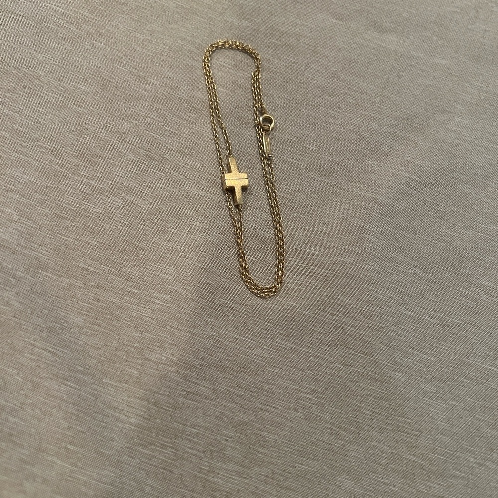 Tiffany T Double chain bracelet-18k gold